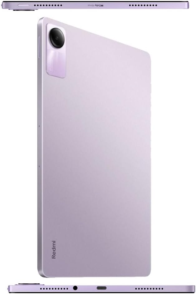 Xiaomi Redmi Pad SE Only WiFi 11" Octa Core 4 Speakers Global ROM Dolby Atmos 8000mAh Bluetooth 5.3 8MP + (33w Dual USB Fast Car Charger Bundle) (Lavender Purple Global, 256GB + 8GB)