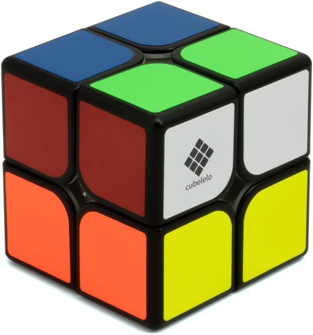 Cubelelo Drift 2x2 Black Speed Cube Magic Puzzle for Kids & Adults Speedy Brainstorming Cube (Multicolor)