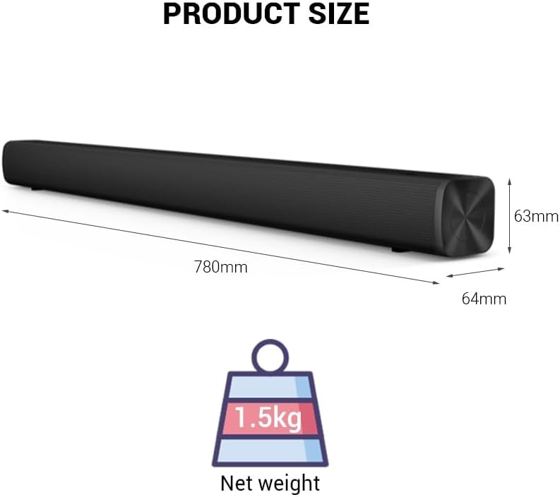 Xiaomi Redmi TV Soundbar Bluetooth Speaker Deep Bass 30W Speaker Wired & Wireless Connection Bluetooth 5.0 / SPDIF/AUX - Black