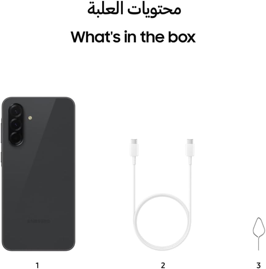 Samsung Galaxy A36 5G, Android Smartphone, 256GB Storage, 8GB RAM, Awesome Black, 6x OS Upgrades, Large Display, Octa-Core Processor (UAE Version)