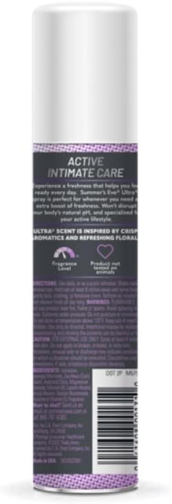 Summer's Eve Feminine Deodorant Spray, Ultra Extra Strength, 2 Count