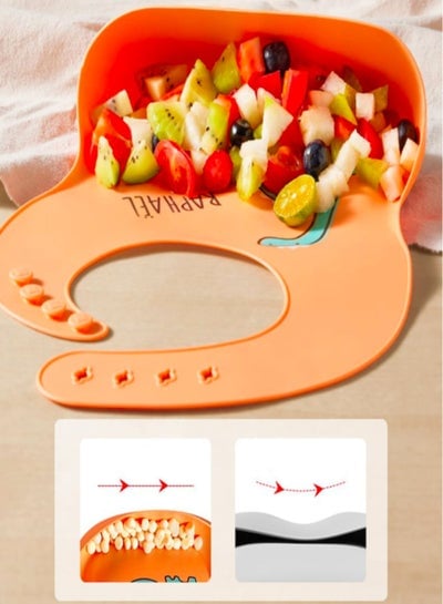 Baby Bibs Silicone Bibs Odor Resistant Feeding Bibs Soft Adjustable Waterproof, Mother And Baby Supplies Baby Bib Waterproof Children Silicone Bib