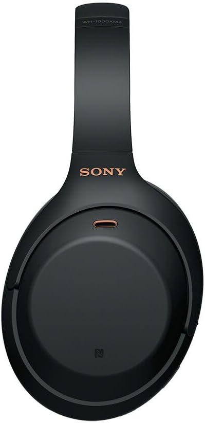 Sony Wh-1000Xm4 Wireless Noise Cancelling Bluetooth Over-Ear Headphones With Speak To Chat Function And Mic For Phone Call, Black, UAE Version - 1-Year warranty