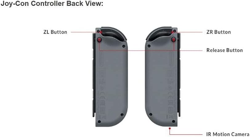 وحدة تحكم لاسلكية Joy Cons لجهاز Nintendo Switch، وحدات تحكم بديلة يمين/يسار متوافقة مع Nintendo Switch - أصفر نيون/أزرق