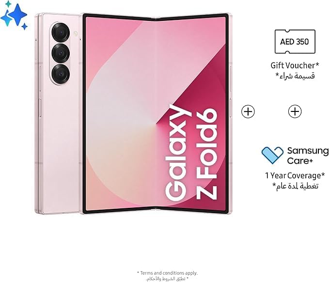 SAMSUNG Galaxy Z Fold 6 Dual SIM Pink 12GB RAM 256 GB 5G - Middle East Version