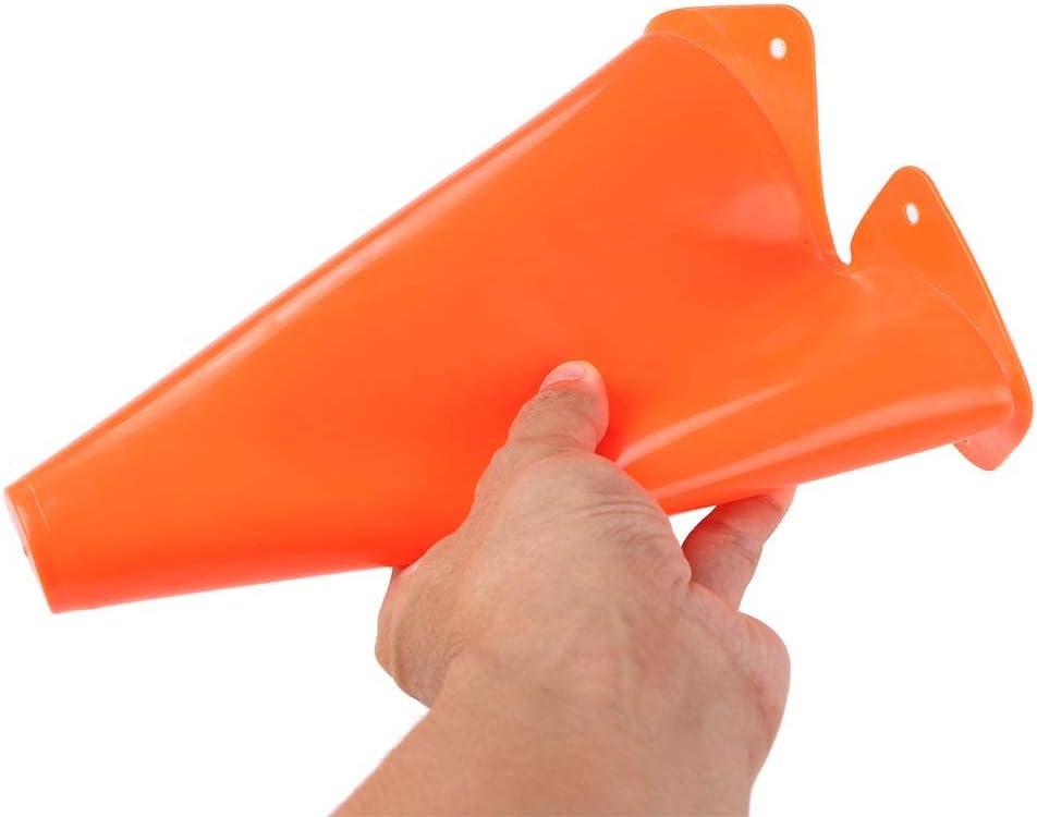 Fanryy Kid's Plastic Traffic Cones, 5 Colors - Pack of 10 (9in)