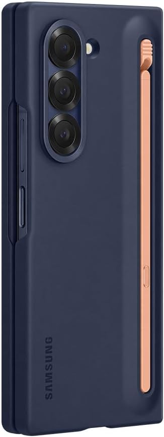 جراب Samsung Galaxy Z Fold6 Silm S Pen، أزرق داكن