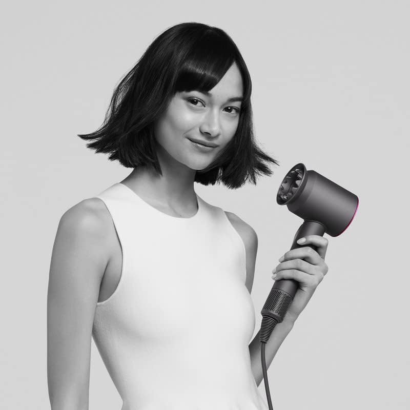 Dyson Supersonic Hair Dryer (Iron/Fuchsia), with new flyaway attachment