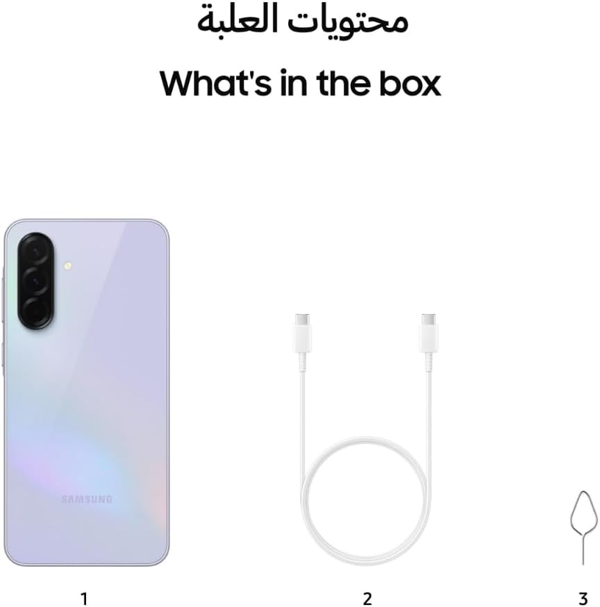 Samsung Galaxy A36 5G, Android Smartphone, 256GB Storage, 8GB RAM, Awesome Lavender, 6x OS Upgrades, Large Display, Octa-Core Processor (UAE Version)