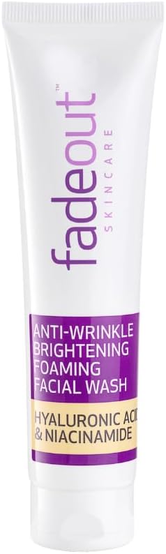 Fade Out Anti-Wrinkle Brightening Foaming Facial Wash with Hyaluronic Acid and Niacinamide