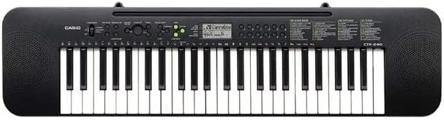 لوحة مفاتيح إلكترونية قياسية CTK-240 تحتوي على 49 مفتاحًا بالحجم القياسي