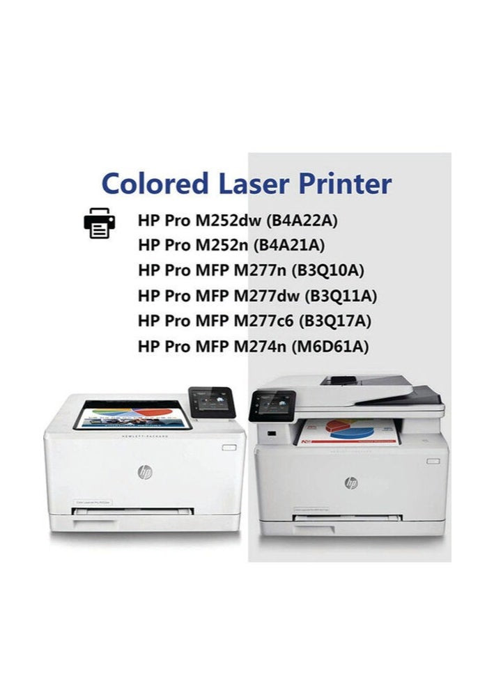 Toner Cartridge For HP Laserjet Pro M252 MFP M277 M274 Printer Magenta