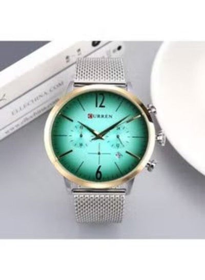Men's 8313 Water Resistant Stainless Steel Analog Watch - Silver