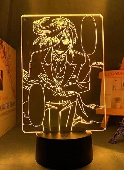 Multicolour 3D Lamp Anime Black Butler for Bedroom Decorative Night Light Kids Children's Birthday Gift Room Manga Black Butler LED Light Lighting