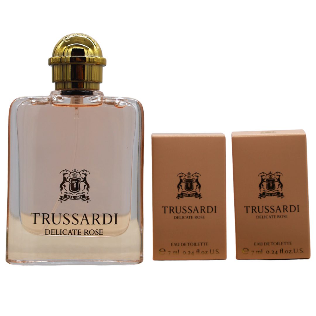 Trussardi Delicate Rose Eau De Toilette 50Ml 3-Piece Set