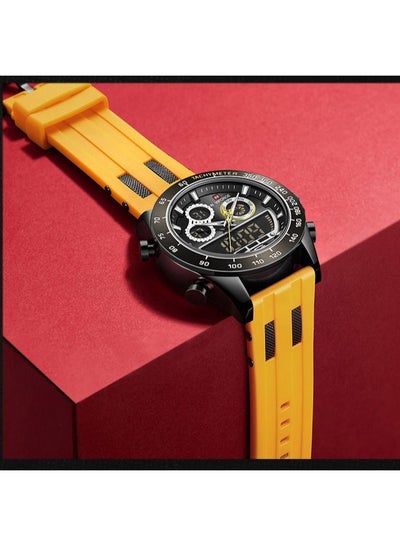 NAVIFORCE Men Digital Sport Chronograph Watch Silicone Strap Waterproof Luminous Analog Quartz Wristwatches NF9188T