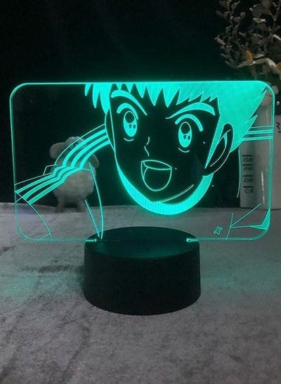 3D Illusion Light LED Nightlight Anime Figure Lamp Manga Touch Sensor Festival Captain Tsubasa Ozora Tsubasa Japanese Night Light Lighting