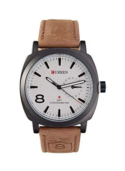 Men's 8139 Water Resistant Analog Wrist Watch - Brown