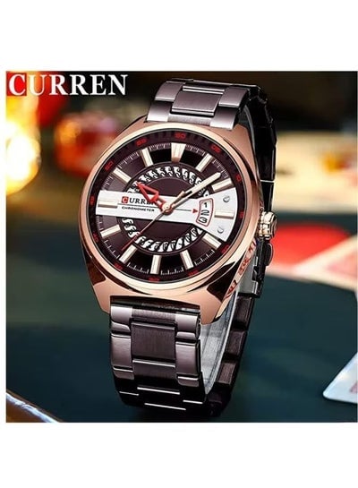 CURREN 8403 Fashion Stainless Steel Watch Casual Analog Date Water Resist For Men
