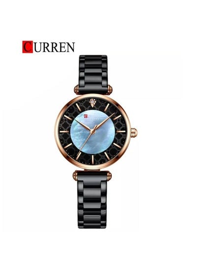 CURREN 9072 Original Brand Stainless Steel Band Wrist Watch For Women With  Box