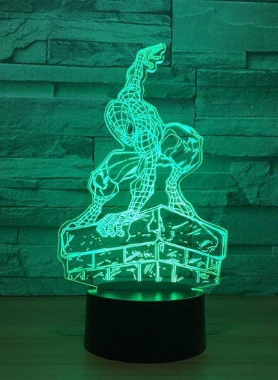 Fashion and Beauty Spiderman 7 Color Led Night Lamps for Kids Led USB Table Baby Sleeping -Touch LED Children's Night L. (Color : Touch+Remote)