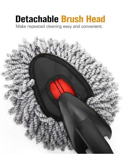 2 Pieces Super Soft Microfiber Car Dash Duster Detail Brush
