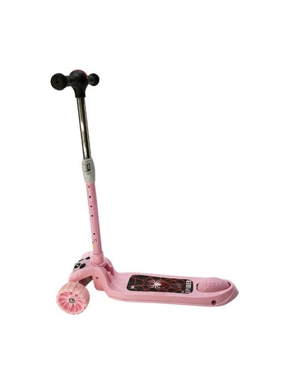 3 Wheel Scooter LED Flashing Wheels Height Adjustable Extra Wide Deck Kids Kick Scooter