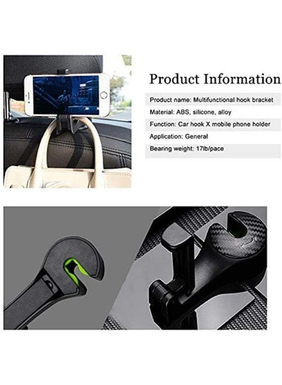 2 Pieces Car Back Seat Headrest Hooks