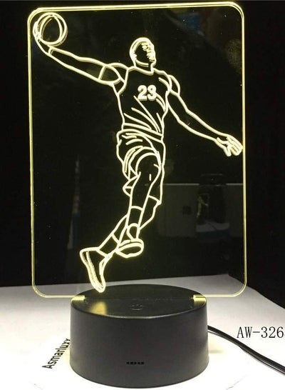LBJ23 Fashion Personality Basketball Shape Led Table Desk Lamp Lighting Kids Room Decor Luminaria Gift -Touch LED Children