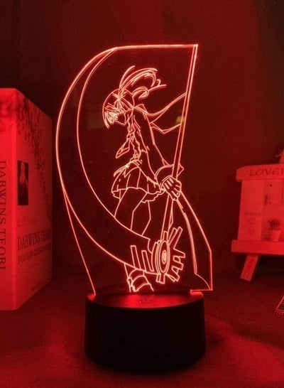 3D LED Illusion Lamp Night Light USB Anime Boys Soul Eater Maka Albarn Home Room Decor Soul Eater Neon Birthday Present Xmas 16 Colors With Remote Control