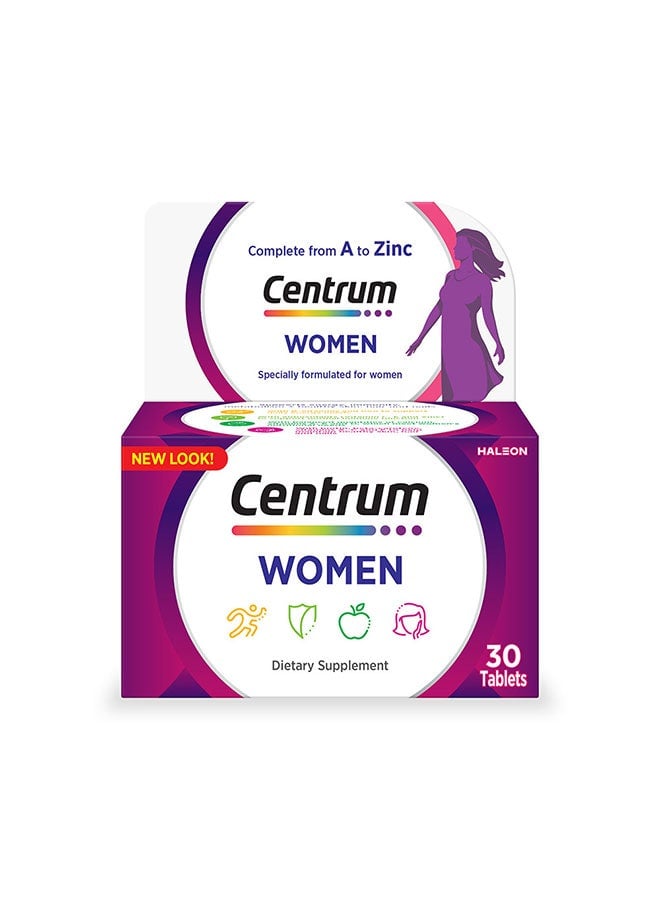 Centrum Women Specially Formulated Multivitamin for Women, 30 Tablets