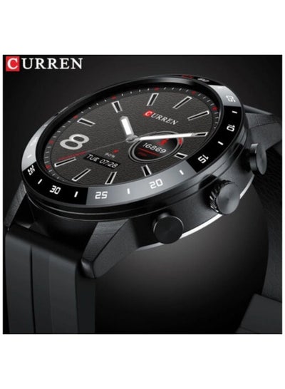 CURREN Call Smart Watch Men Full Touch Sport Fitness Silicone Wristwatch Bluetooth Music Waterproof  Smartwatch