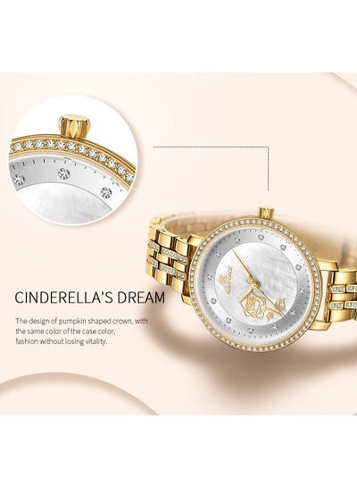 NAVIFORCE Luxury Diamond Women Watches Fashion Casual Waterproof Stainless Steel Quartz Wristwatch NF5017