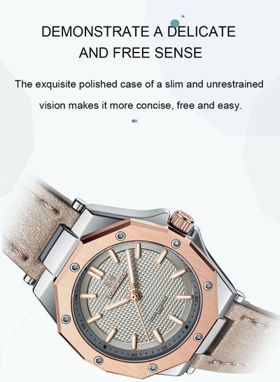 NAVIFORCE NF5026 Quartz Leather Bracelet Luxury Women Simple Lady Watch Waterproof Women Wathches Female Watch Reloj Mujer
