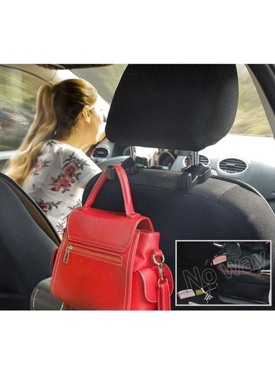 2 Pieces Car Headrest Hooks for Purse and Bag for Front and Rear Seat Headrest