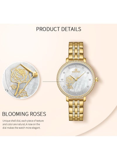 NAVIFORCE Luxury Diamond Women Watches Fashion Casual Waterproof Stainless Steel Quartz Wristwatch NF5017