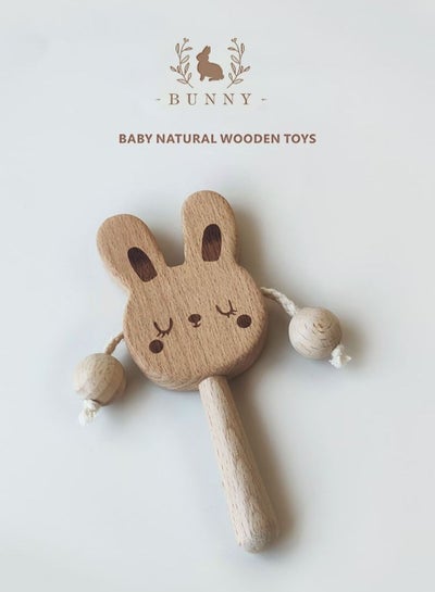 Baby Giftset for Newborn with Rompers and wooden toys in Cute Suitcase in Bunny Theme for Girls and Boys