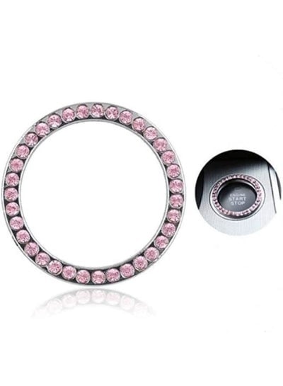 Car Decor Sticker for Car Interior Sparkling Crystals Buttons Ignition Key Knobs Crystal Ring