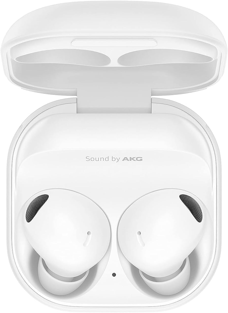 Samsung Galaxy Buds2 Pro Bluetooth Earbuds, True Wireless, Noise Cancelling, Charging Case, Quality Sound, Water Resistant, White (UAE Version)