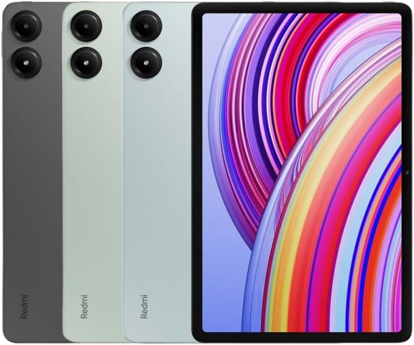 Xiaomi Redmi Pad Pro Wi-fi (Mint Green 8GB RAM, 256GB Storage) - 12.1" 2.5K display |4nm Snapdragon® 7s Gen 2 Mobile Platform | Smooth 120Hz refresh rate | Quad speakers with Dolby Atmos®
