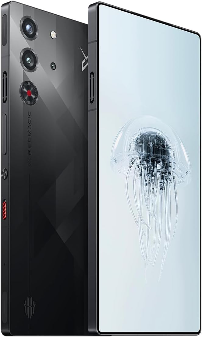REDMAGIC 10 Pro 144Hz Gaming Phone, 5G Android Smartphone, 12GB RAM+256GB ROM, Snapdragon 8 Elite, 6.85" 1.5K AMOLED Full Screen, FHD+, 50MP Camera, Dual-Sim, Unlocked Mobile Phone Black