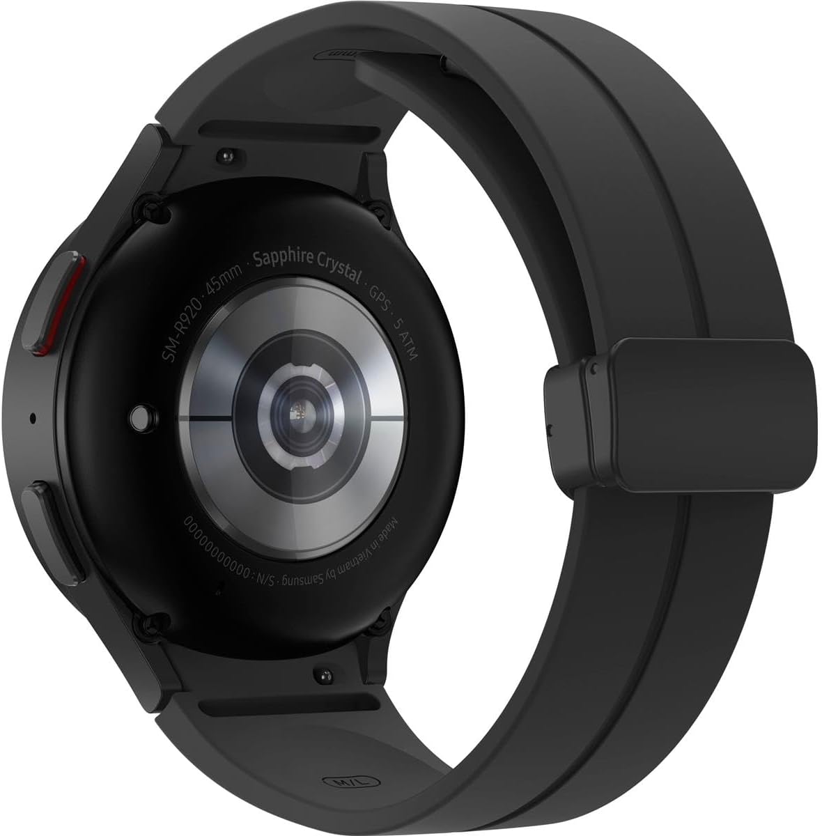 SAMSUNG SM R920NZKAXAA Galaxy Watch 5 Pro 45mm Bluetooth Smartwatch GPS Route Tracking, Titanium Frame, US Version, Black, SM-R920NZKAXAA, Galaxy Watch5 Pro