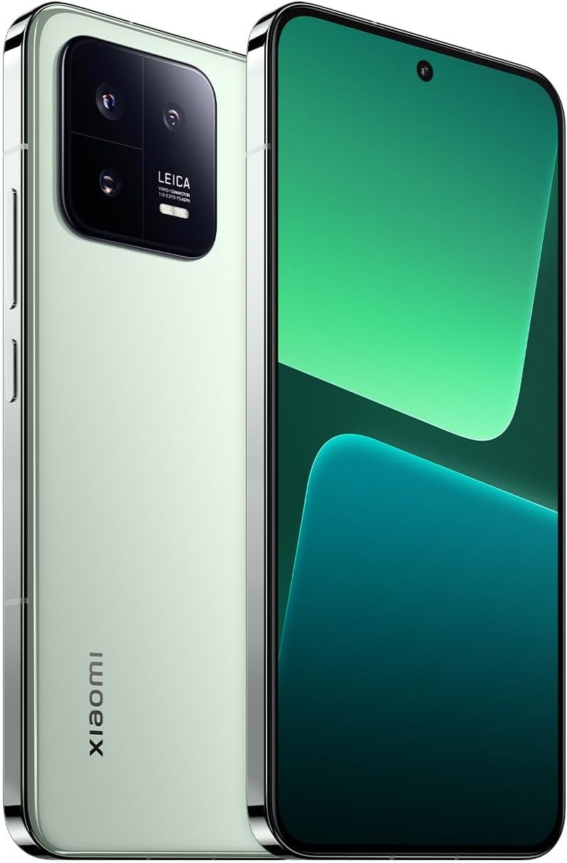 Xiaomi 13 (Flora Green 12GB RAM, 256 Storage) - Pro HDR+ Display with ultra-thin bezel |Leading Snapdragon® 8 Gen 2 | Leica professional optional lens | 38mins to 100%, powered by 67W Turbo Charging
