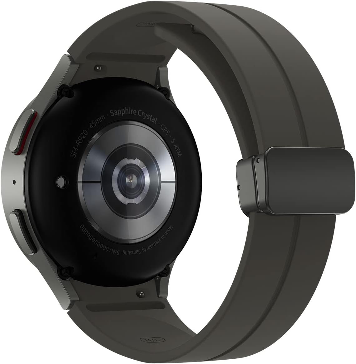 Samsung Galaxy Watch5 Pro 45mm Bluetooth Smart Watch, Grey Titanium (UK Version), Wi-Fi