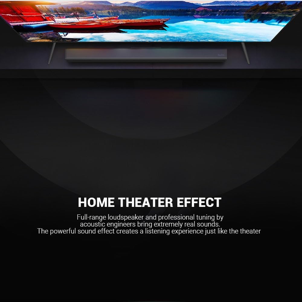 Xiaomi Redmi TV Soundbar Bluetooth Speaker Deep Bass 30W Speaker Wired & Wireless Connection Bluetooth 5.0 / SPDIF/AUX - Black