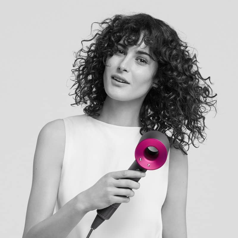 Dyson Supersonic Hair Dryer (Iron/Fuchsia), with new flyaway attachment