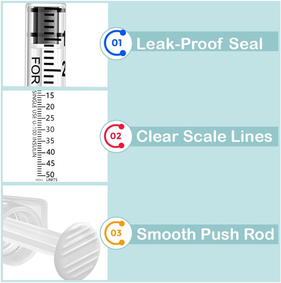 10 Packs 30Gx8mm Precision Distribution Measuring Tools Individually Sealed Packaging Plastic Lab Accessories 0.5ml Pet Liquid Feeding Tools for Delicate Crafts Scientific Experiments