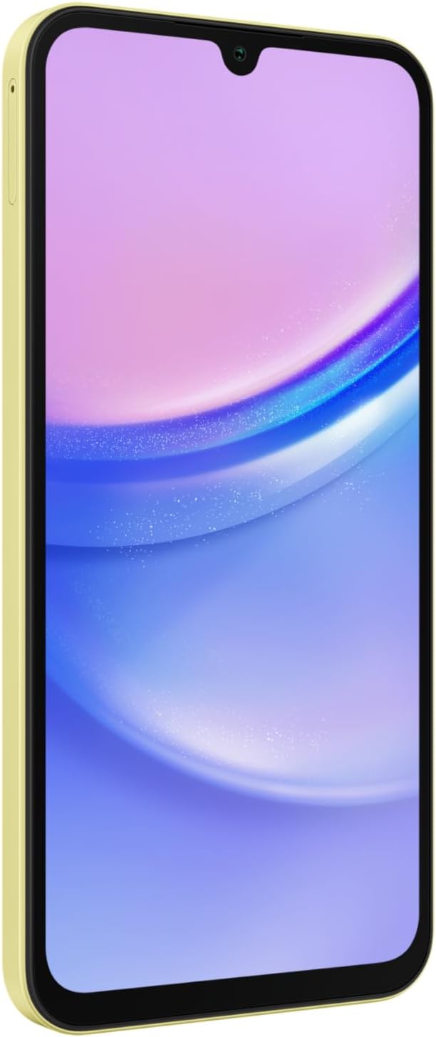 Samsung Galaxy A15 LTE, Android Smartphone, Dual SIM Mobile Phone, 6GB RAM, 128GB Storage, Yellow (UAE Version)
