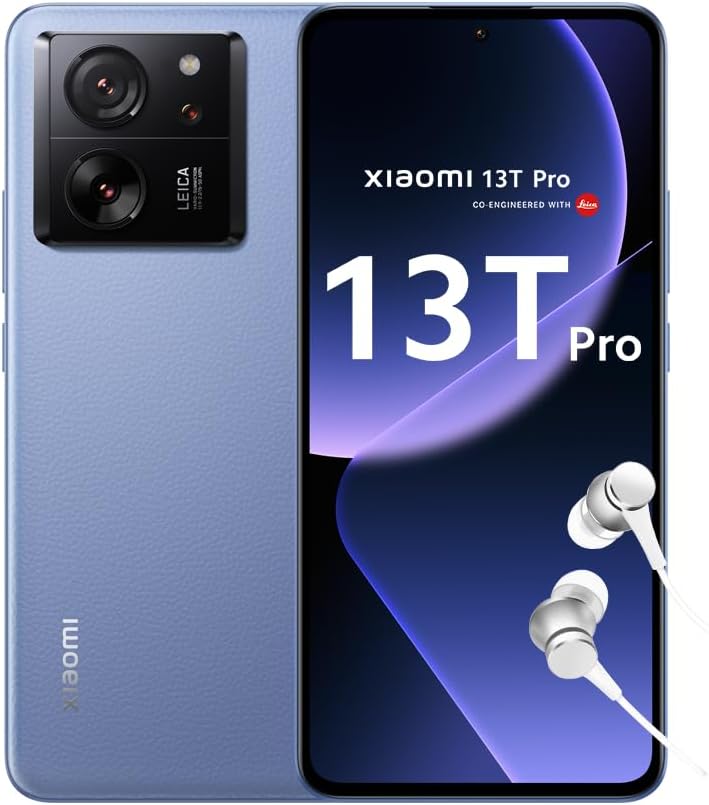 Xiaomi 13T Pro Dual-SIM 512GB ROM + 12GB (Only GSM | No CDMA) Factory Unlocked 5G Smartphone (Alpine Blue) - International Version