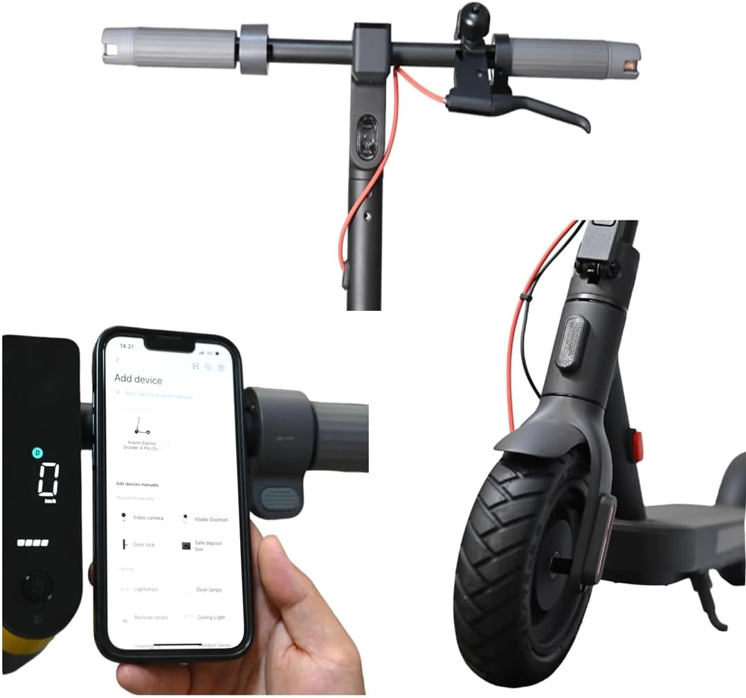 Xiaomi Electric Scooter 4 Pro (2nd Gen), 60km Super Long Range, 25km/h Max. Speed, 1000W Max. Power, 22% Incline Climb, Drum brakes Front and E-ABS Brake Rear,10" Widened Tires Black